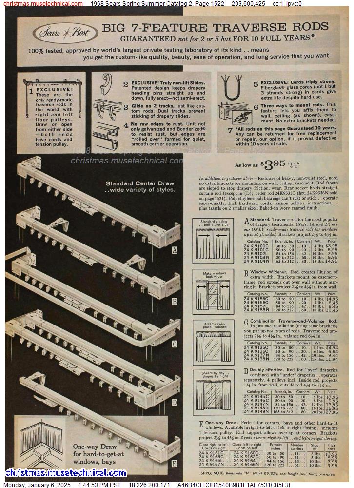 1968 Sears Spring Summer Catalog 2, Page 1522