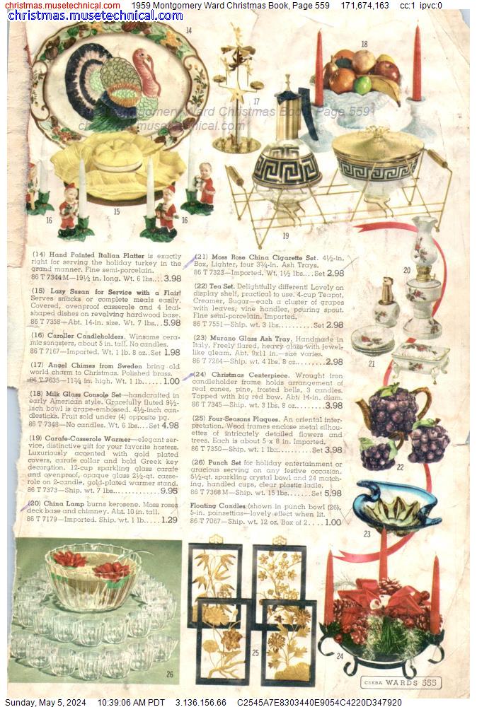 1959 Montgomery Ward Christmas Book, Page 559