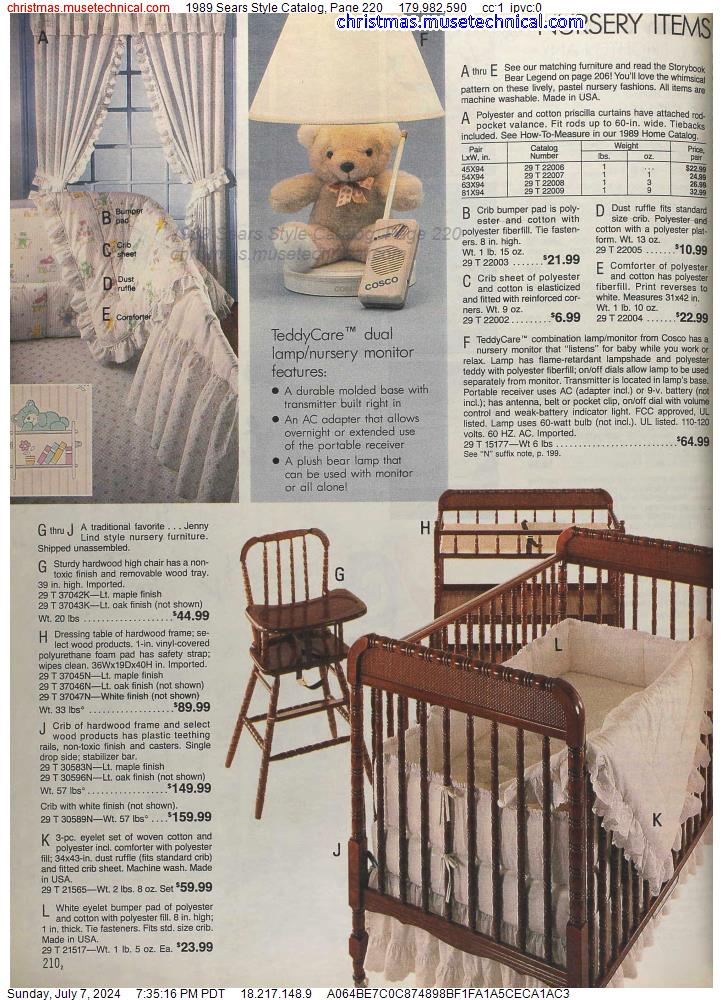 1989 Sears Style Catalog, Page 220