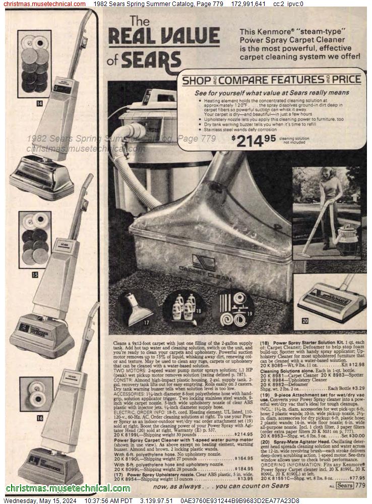 1982 Sears Spring Summer Catalog, Page 779