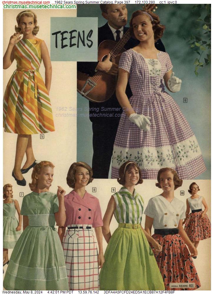 1962 Sears Spring Summer Catalog, Page 397