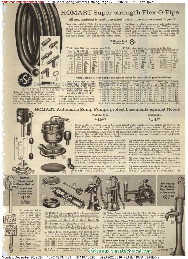 1960 Sears Spring Summer Catalog, Page 779