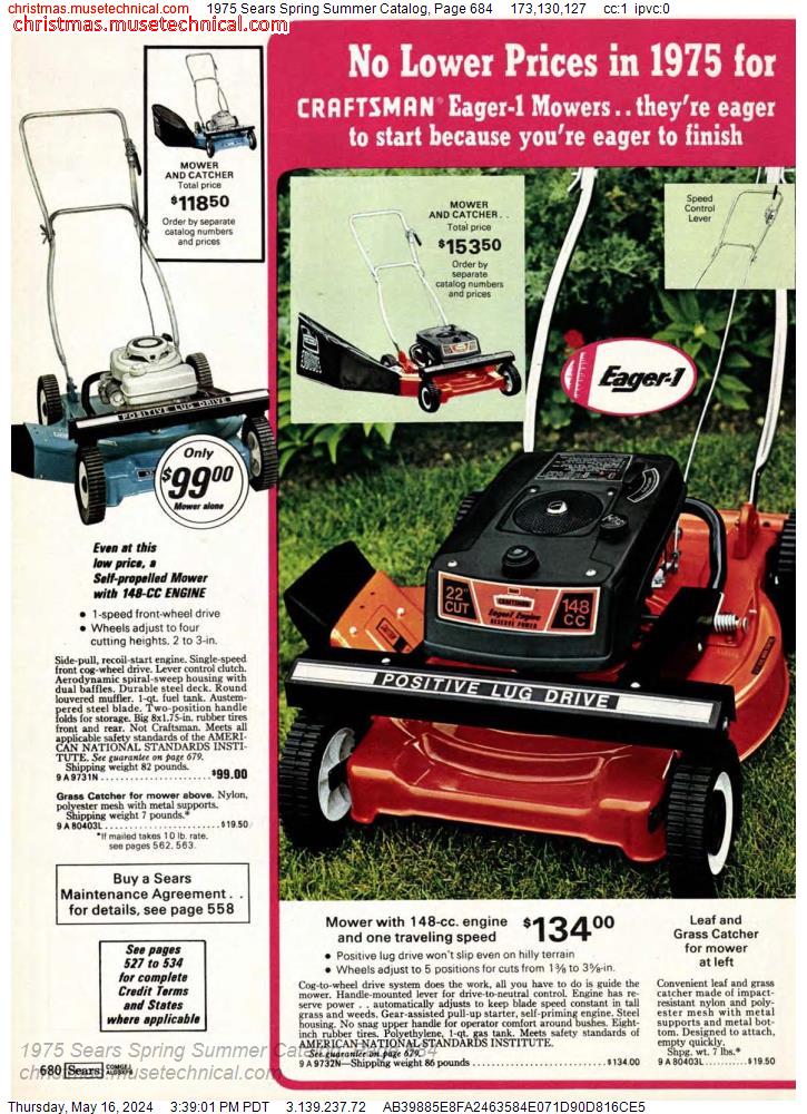1975 Sears Spring Summer Catalog, Page 684