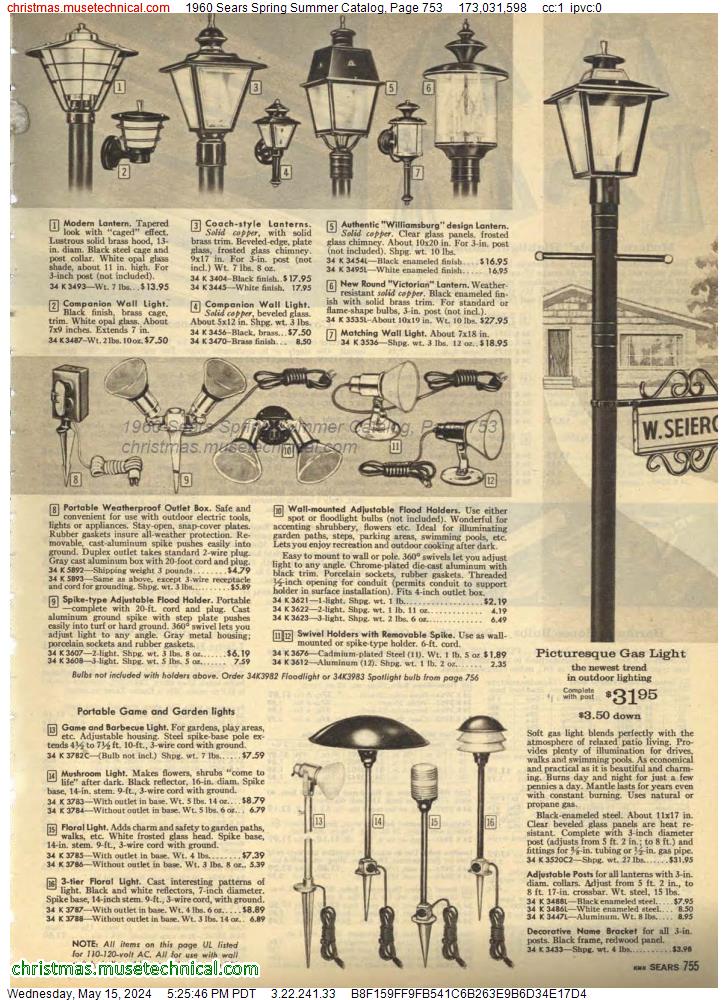 1960 Sears Spring Summer Catalog, Page 753