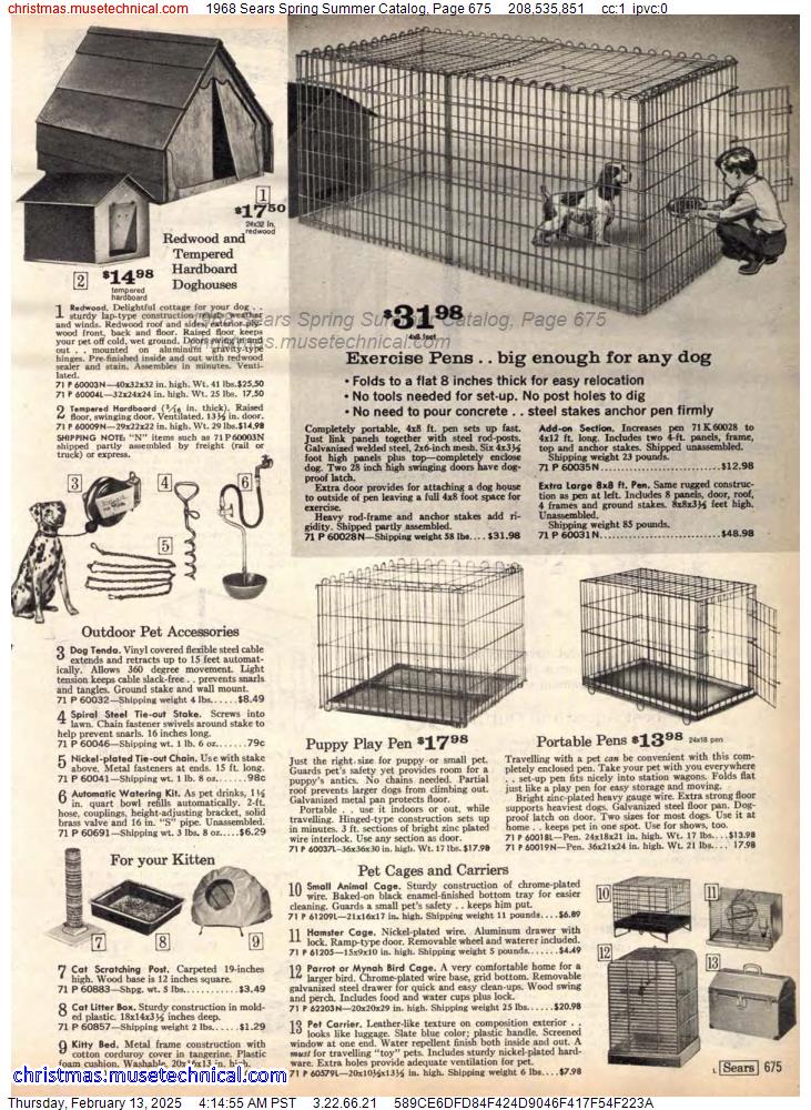 1968 Sears Spring Summer Catalog, Page 675