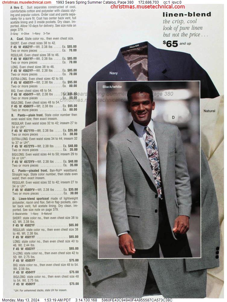 1993 Sears Spring Summer Catalog, Page 380