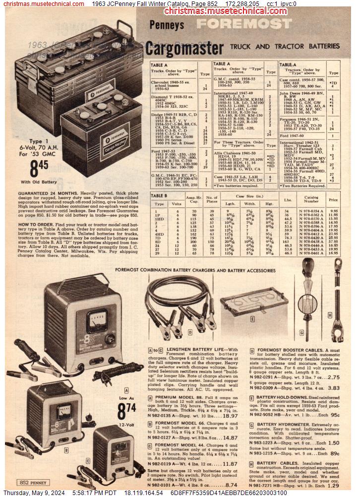 1963 JCPenney Fall Winter Catalog, Page 852