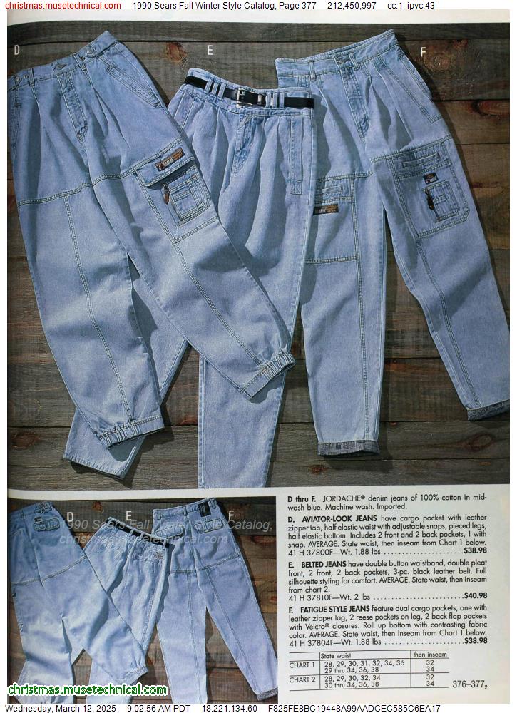 1990 Sears Fall Winter Style Catalog, Page 377