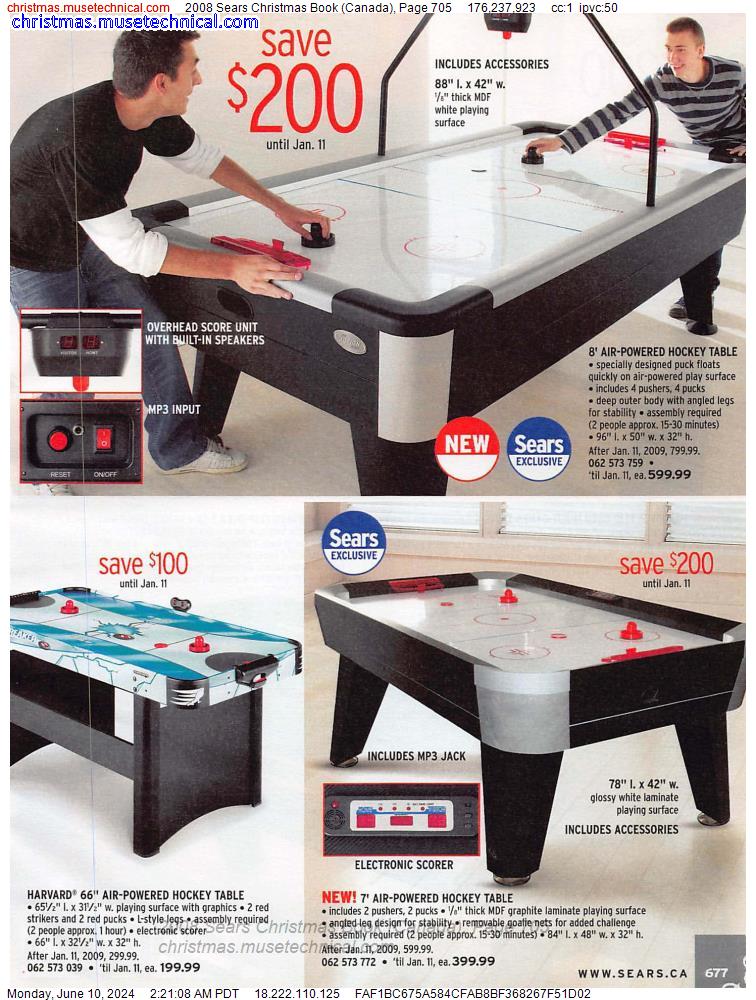 2008 Sears Christmas Book (Canada), Page 705