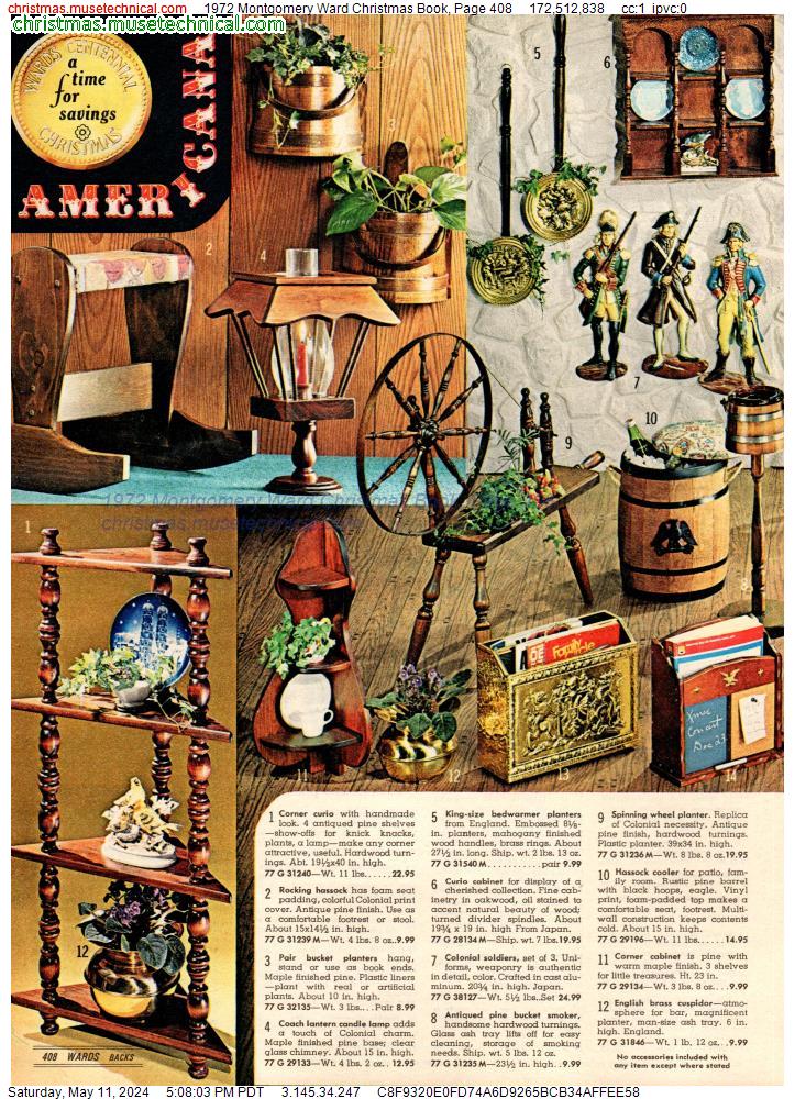 1972 Montgomery Ward Christmas Book, Page 408