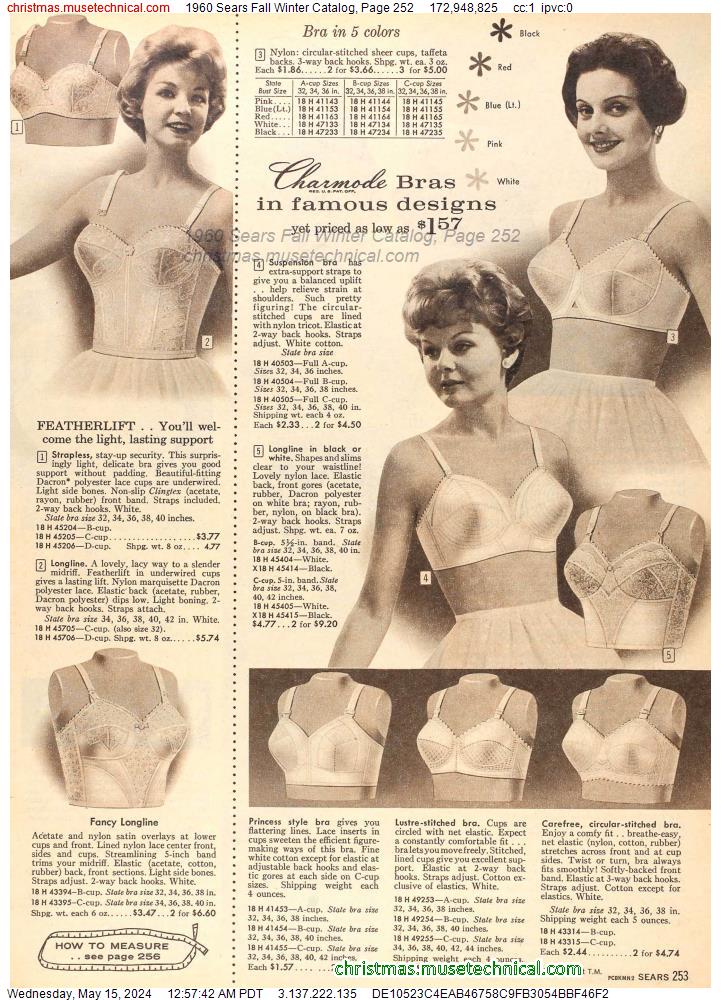 1960 Sears Fall Winter Catalog, Page 252