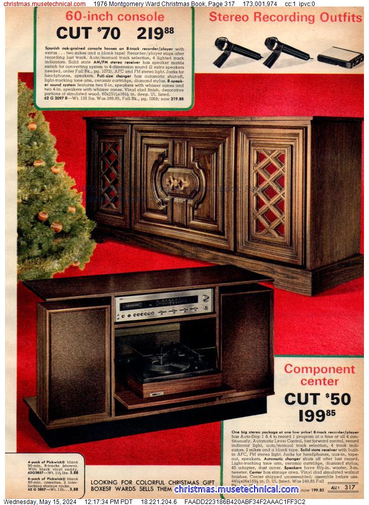 1976 Montgomery Ward Christmas Book, Page 317