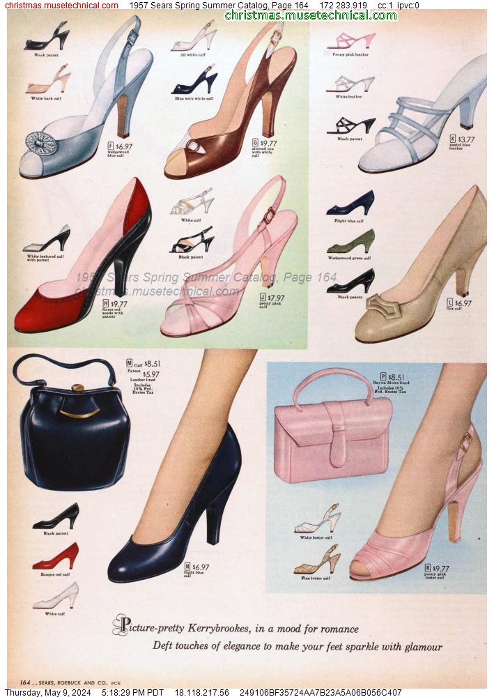 1957 Sears Spring Summer Catalog, Page 164
