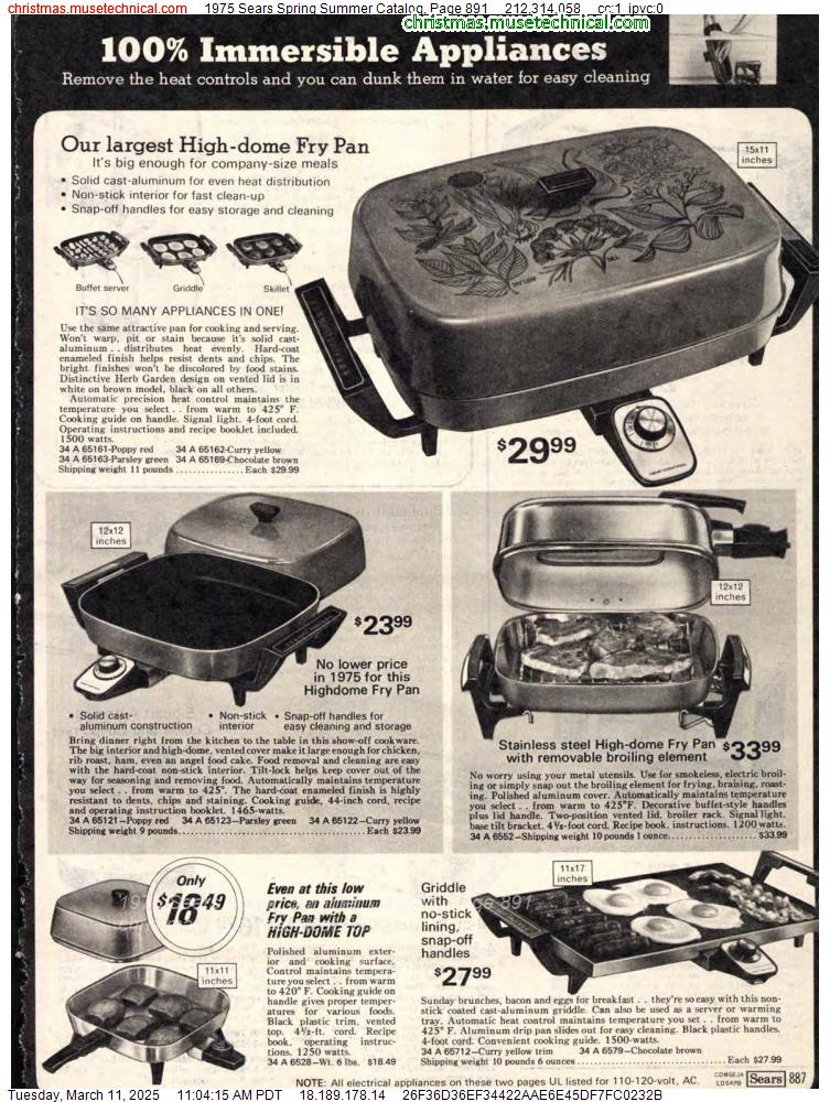 1975 Sears Spring Summer Catalog, Page 891