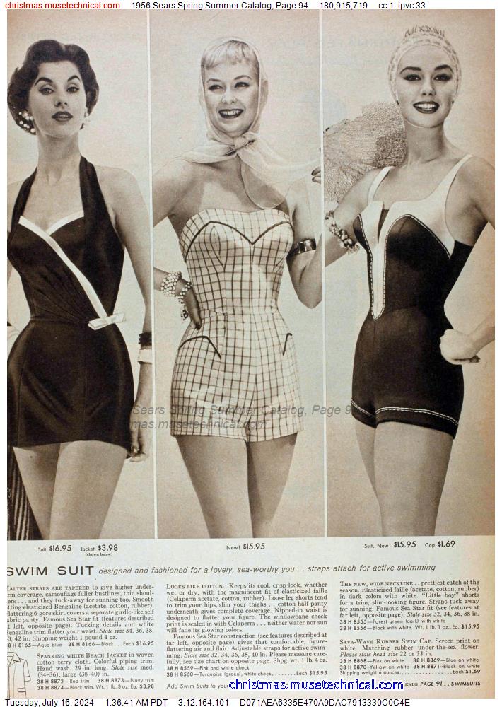 1956 Sears Spring Summer Catalog, Page 94