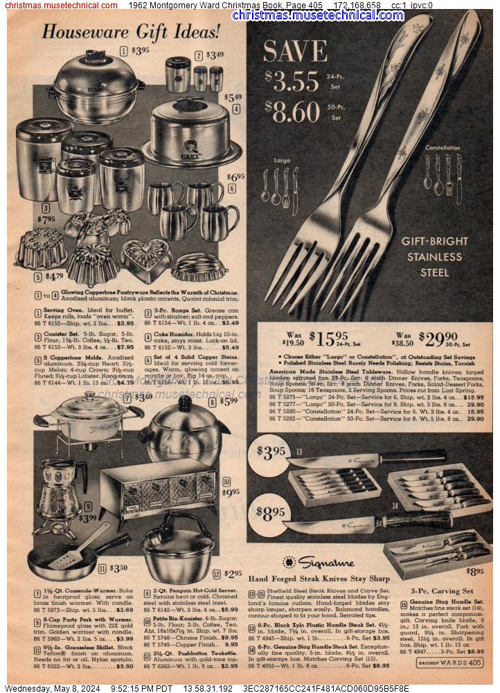 1962 Montgomery Ward Christmas Book, Page 405