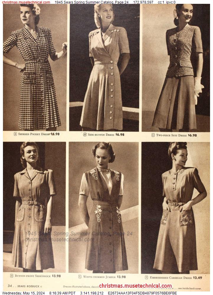 1945 Sears Spring Summer Catalog, Page 24