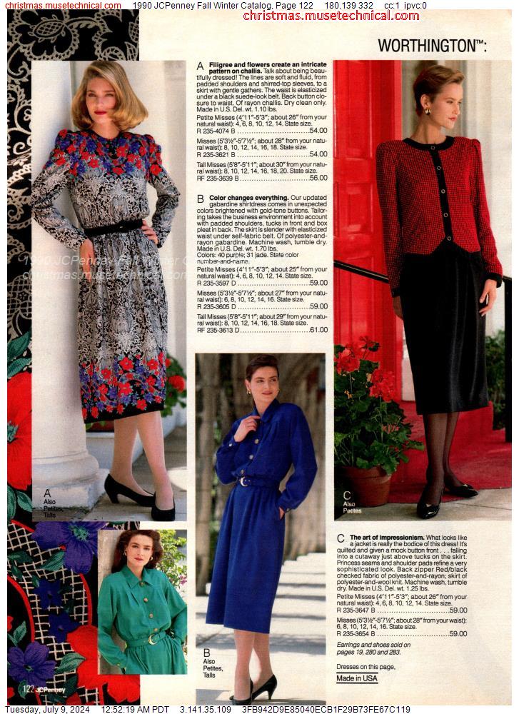 1990 JCPenney Fall Winter Catalog, Page 122