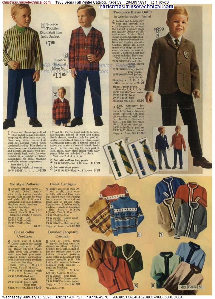 1968 Sears Fall Winter Catalog, Page 59