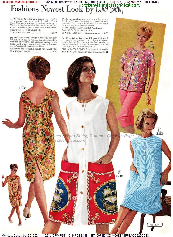 1964 Montgomery Ward Spring Summer Catalog, Page 227