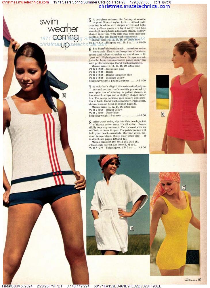 1971 Sears Spring Summer Catalog, Page 93