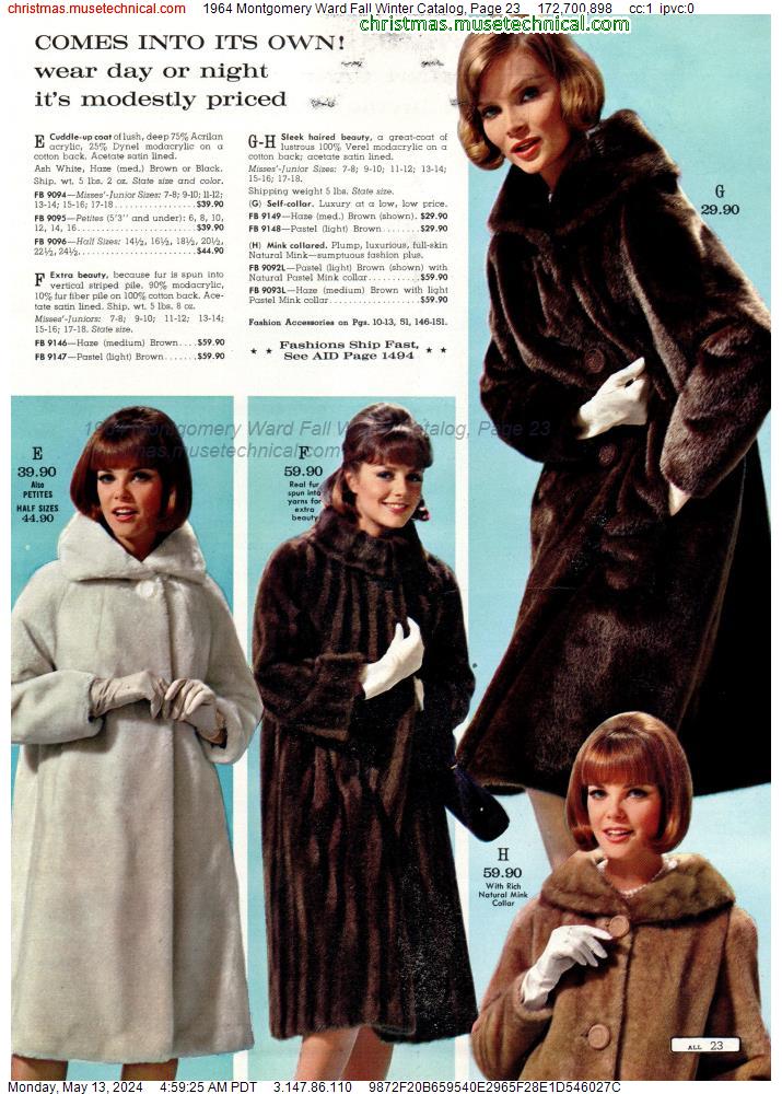 1964 Montgomery Ward Fall Winter Catalog, Page 23