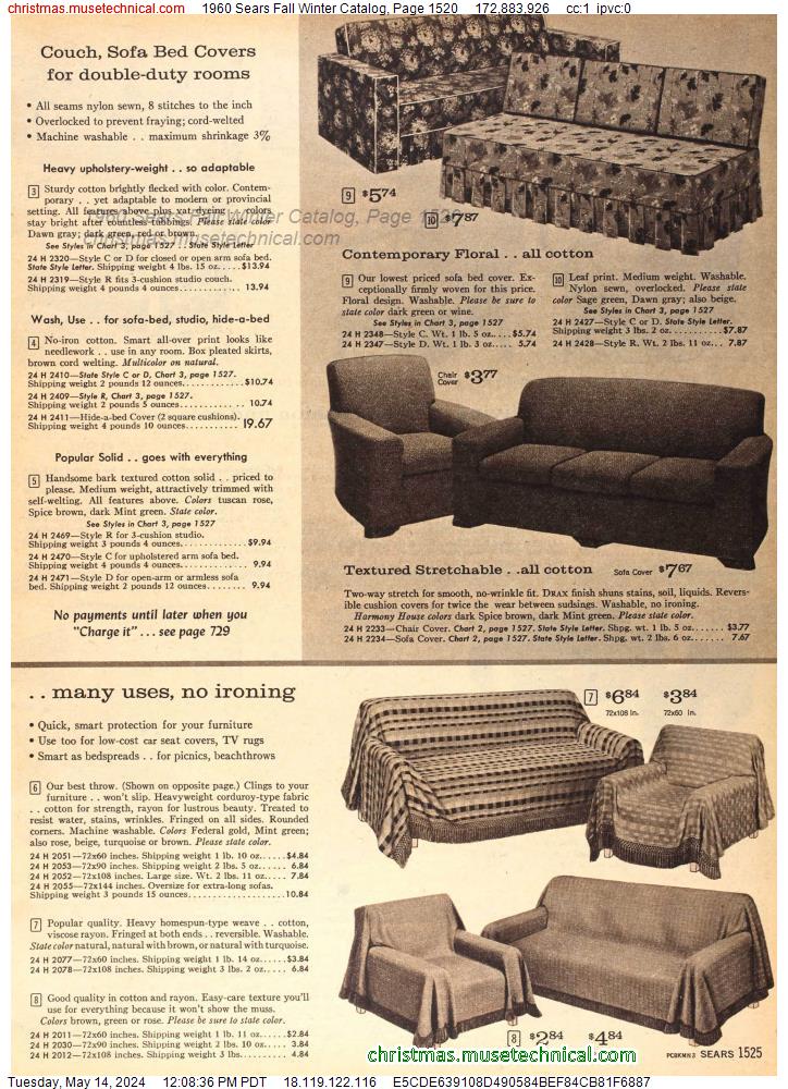 1960 Sears Fall Winter Catalog, Page 1520