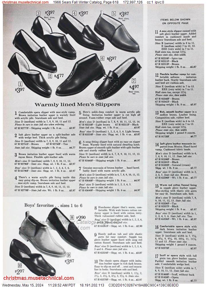 1966 Sears Fall Winter Catalog, Page 618