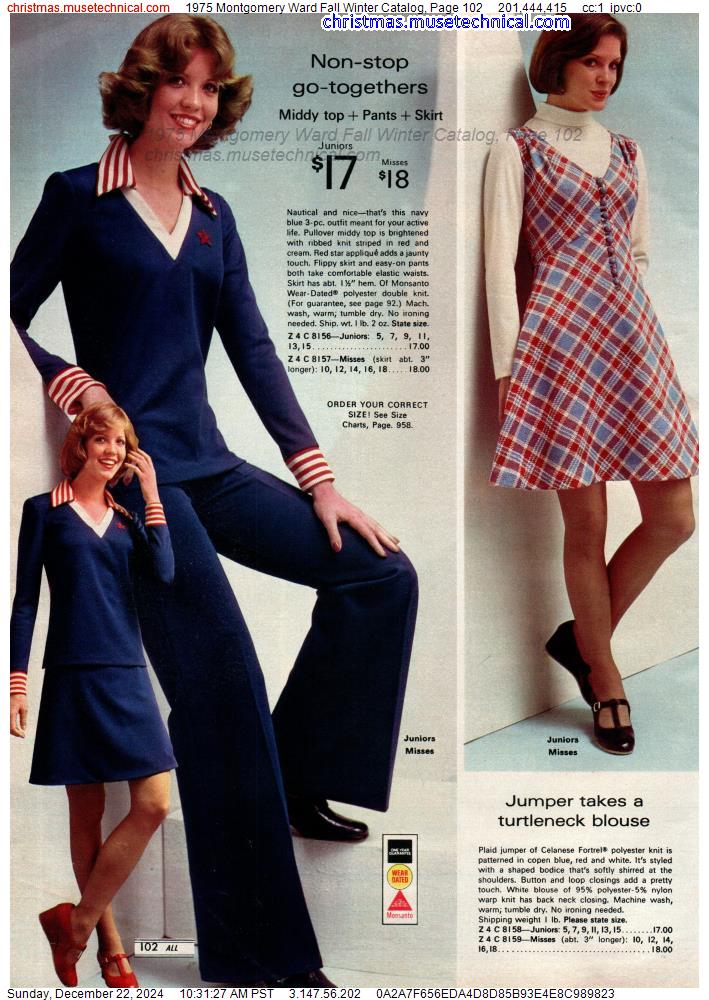 1975 Montgomery Ward Fall Winter Catalog, Page 102