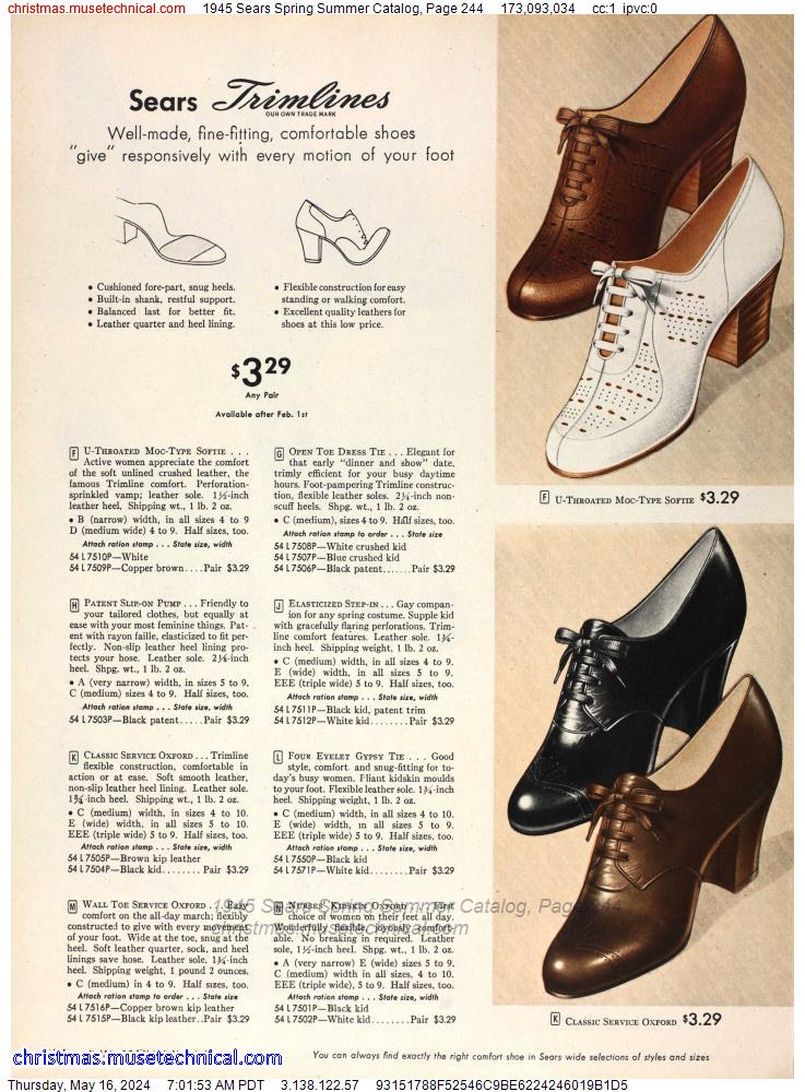 1945 Sears Spring Summer Catalog, Page 244