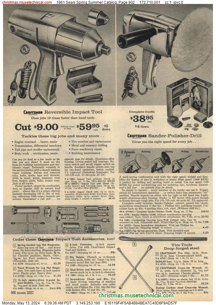 1961 Sears Spring Summer Catalog, Page 902