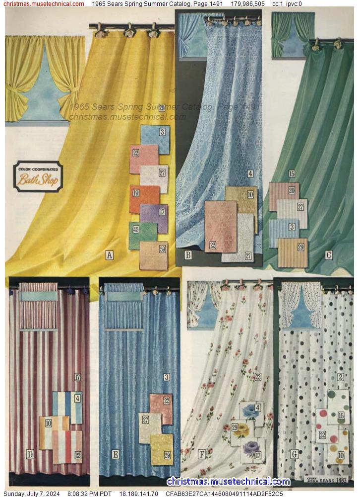 1965 Sears Spring Summer Catalog, Page 1491