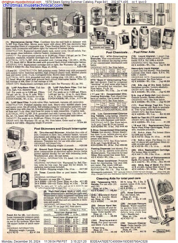 1978 Sears Spring Summer Catalog, Page 841