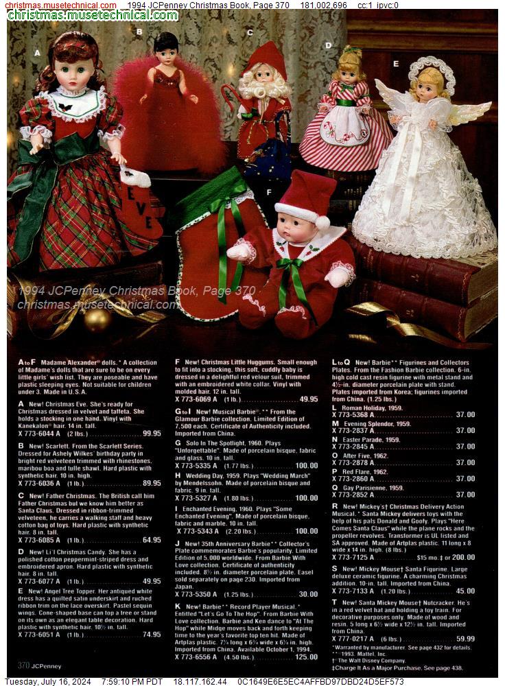 1994 JCPenney Christmas Book, Page 370