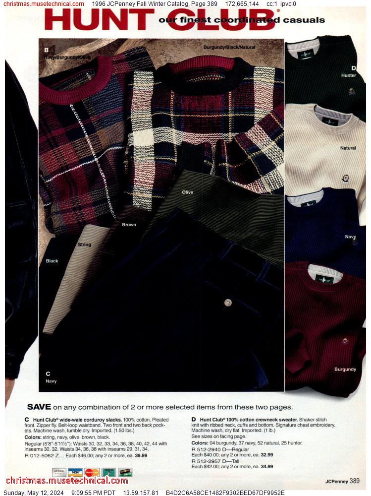 1996 JCPenney Fall Winter Catalog, Page 389
