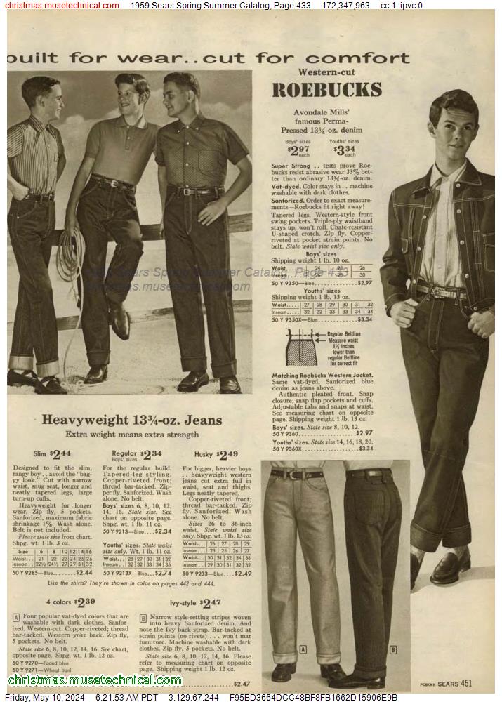 1959 Sears Spring Summer Catalog, Page 433