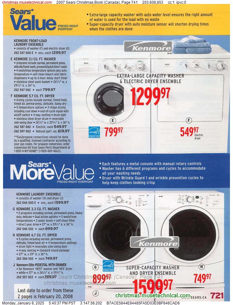 2007 Sears Christmas Book (Canada), Page 741