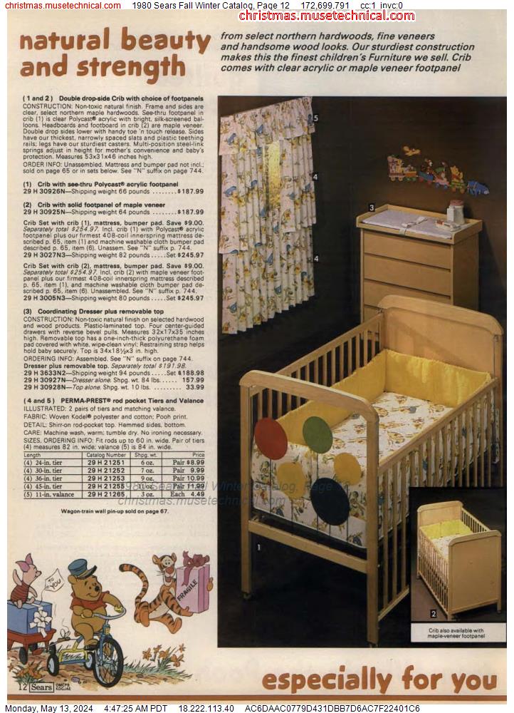 1980 Sears Fall Winter Catalog, Page 12