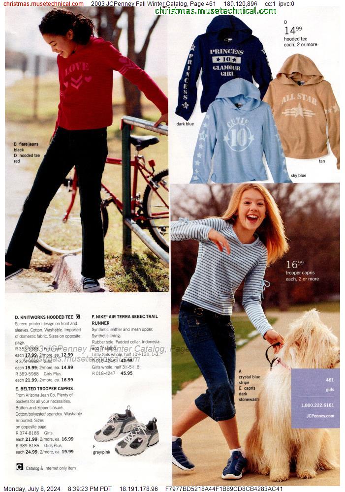 2003 JCPenney Fall Winter Catalog, Page 461