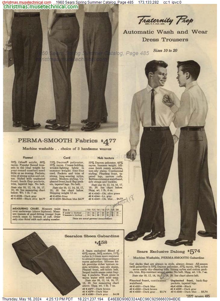 1960 Sears Spring Summer Catalog, Page 485