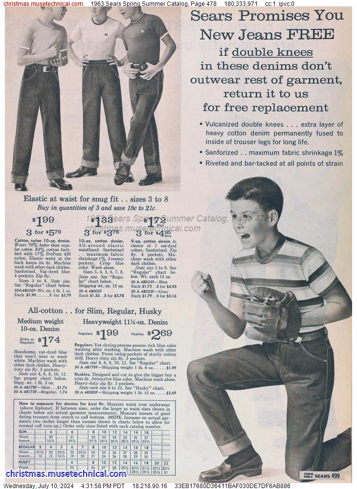 1963 Sears Spring Summer Catalog, Page 478