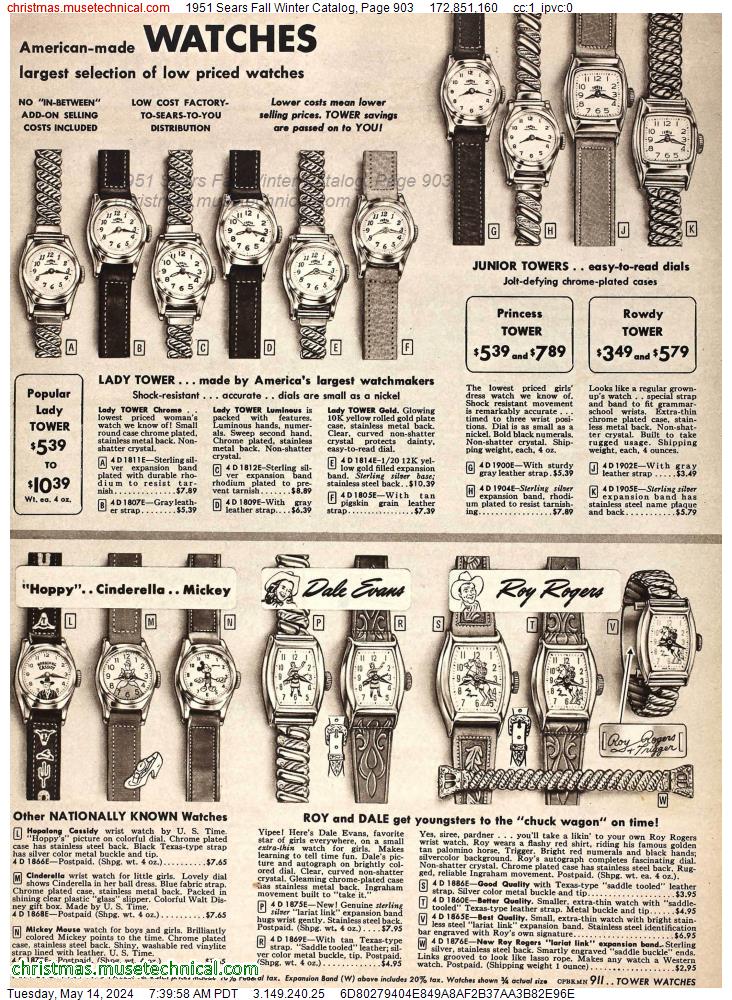 1951 Sears Fall Winter Catalog, Page 903