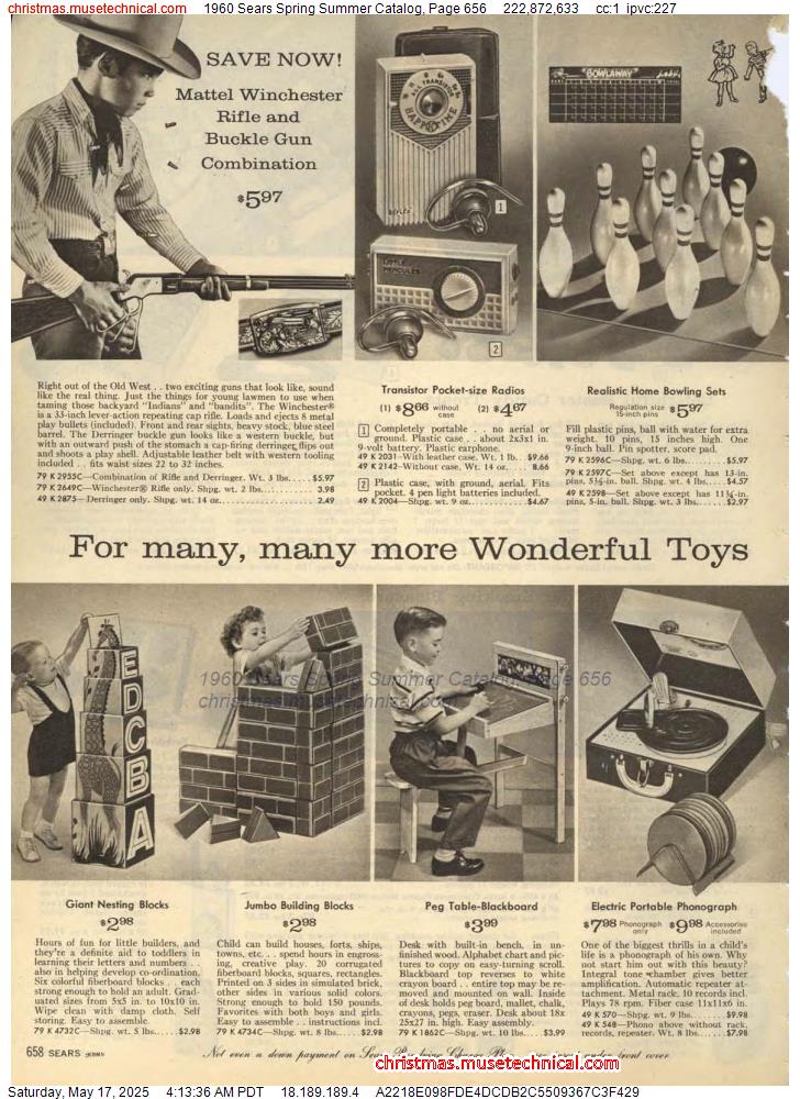 1960 Sears Spring Summer Catalog, Page 656