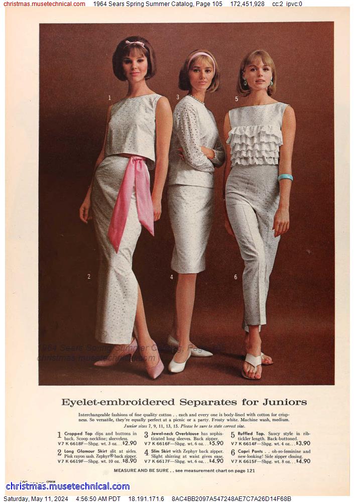 1964 Sears Spring Summer Catalog, Page 105