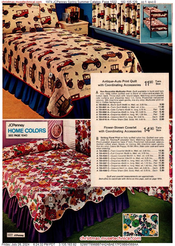 1974 JCPenney Spring Summer Catalog, Page 1022