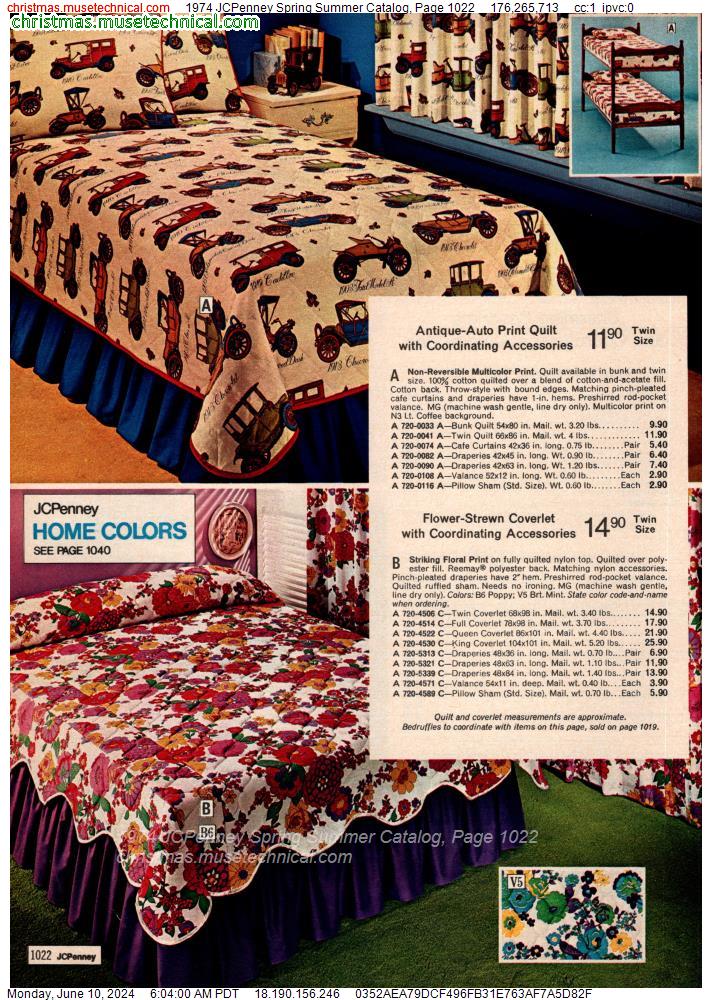 1974 JCPenney Spring Summer Catalog, Page 1022