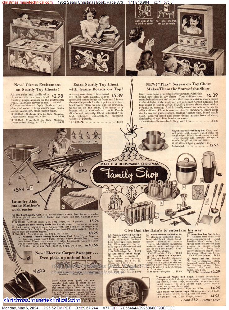 1952 Sears Christmas Book, Page 373