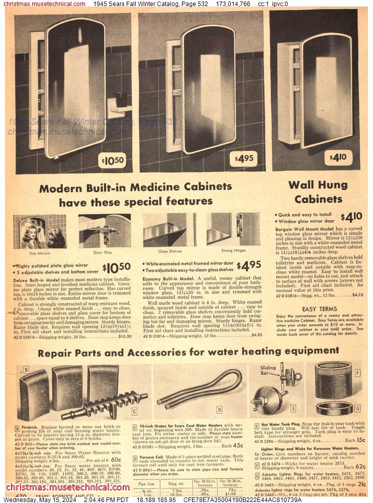 1945 Sears Fall Winter Catalog, Page 532