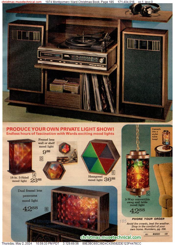 1974 Montgomery Ward Christmas Book, Page 185