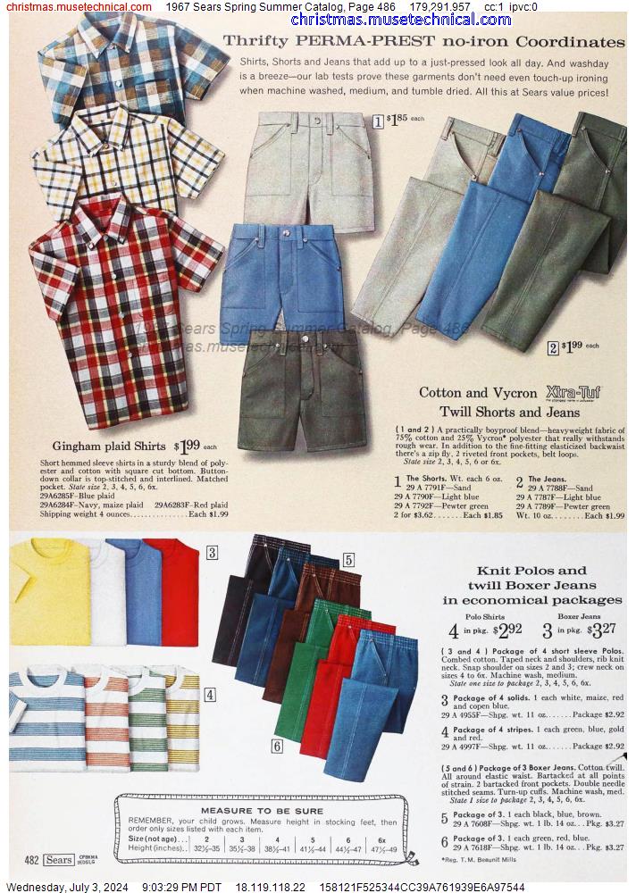 1967 Sears Spring Summer Catalog, Page 486